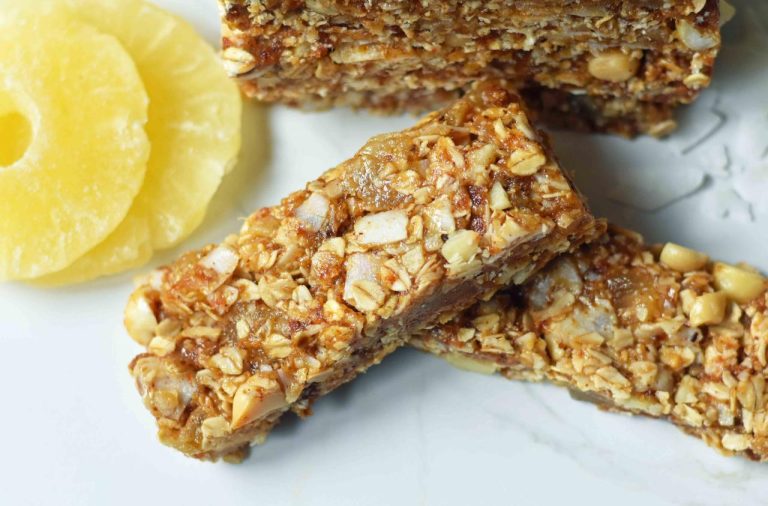 Homemade Granola Bars With Dates And Peanut Butter