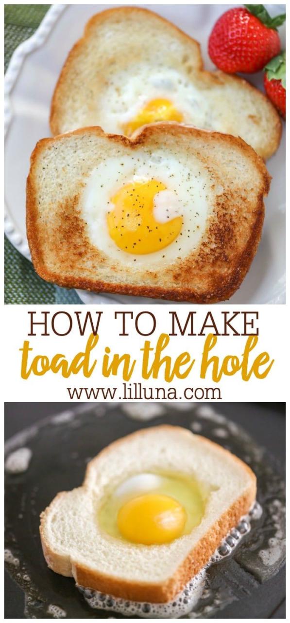 Breakfast Idea With Bread And Egg