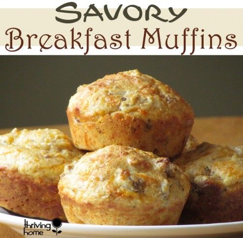 Low Calorie Savory Breakfast Muffins