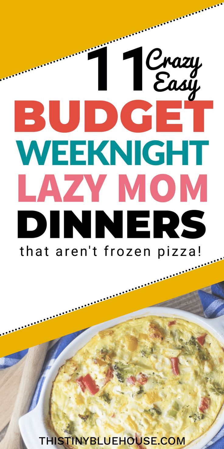 Easy Cheap Weeknight Dinners