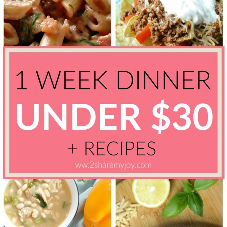 Budget Recipes For 1