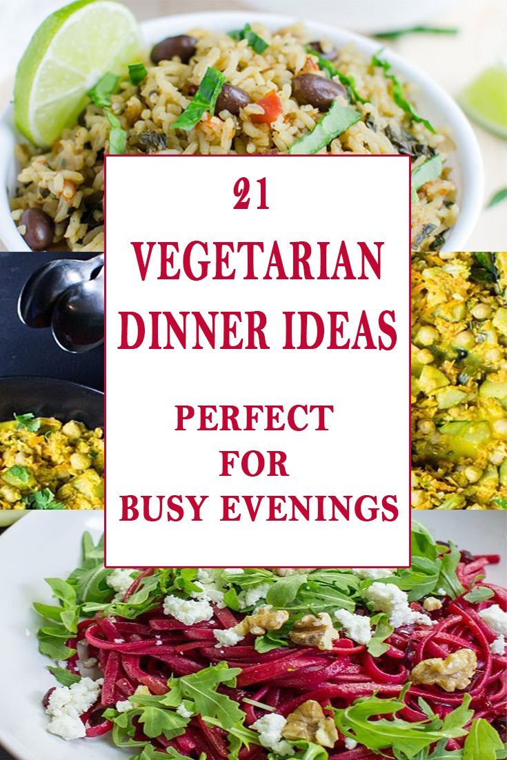 Healthy Vegetarian Dinners Ideas