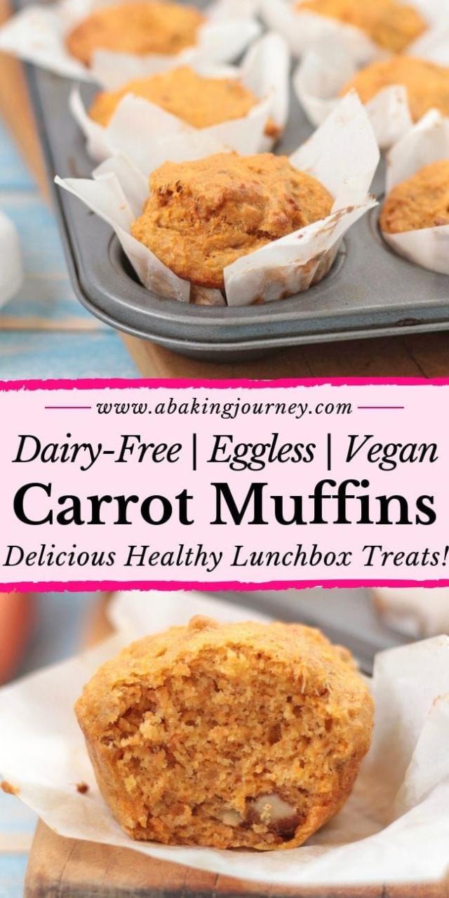 Healthy Carrot Cake Muffins Vegan