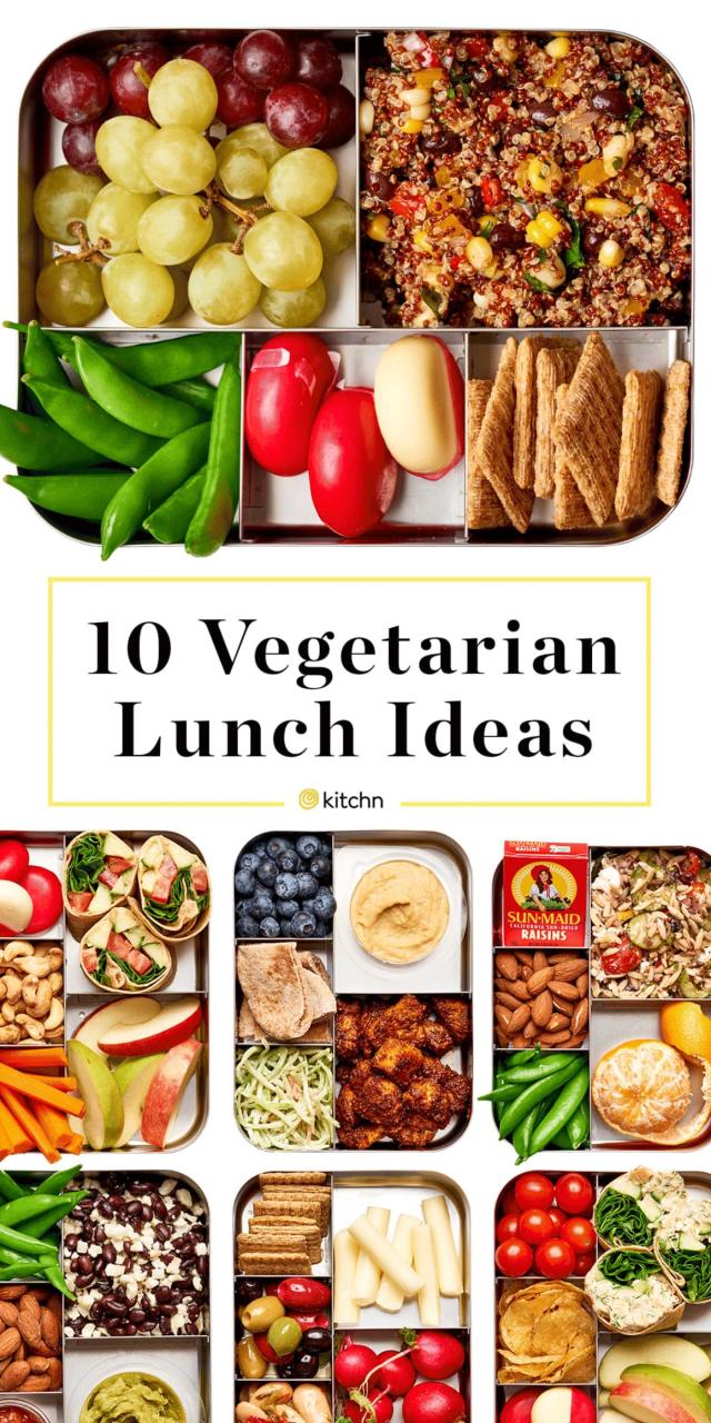 Lunch Ideas For Work Vegetarian