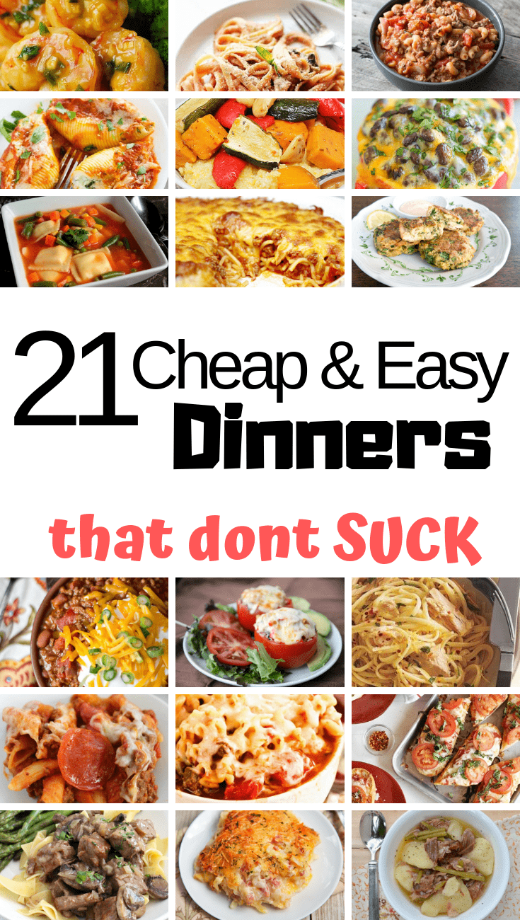 Easy Affordable Dinner Ideas