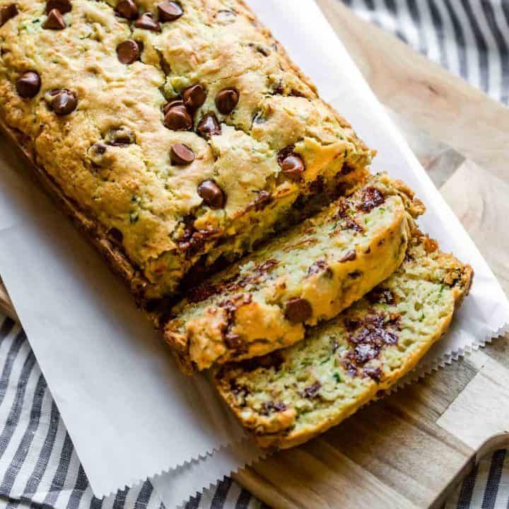 Healthy Zucchini Bread With Chocolate Chips