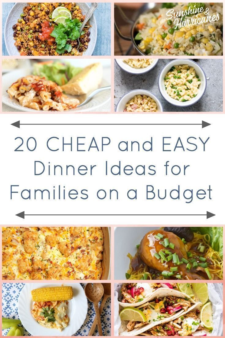 Budget Cheap Dinner Ideas