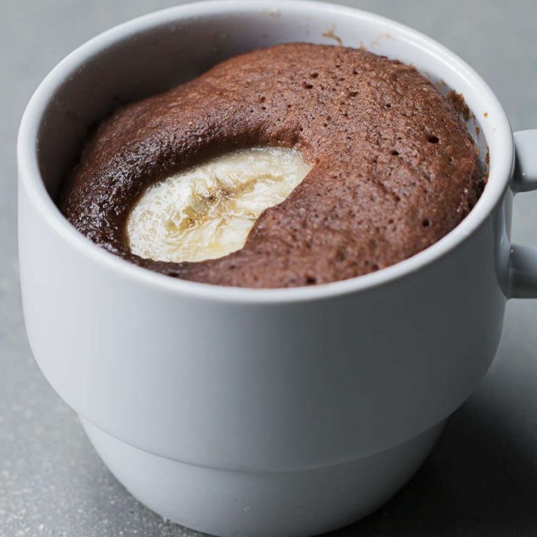 Healthy Mug Cake Recipe Banana Chocolate