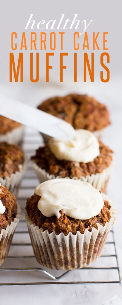 Healthy Carrot Cake Cupcakes Recipe