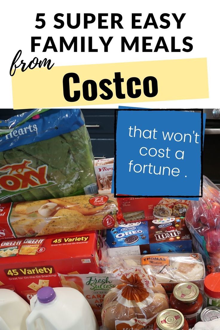 Costco Budget Meal Plan