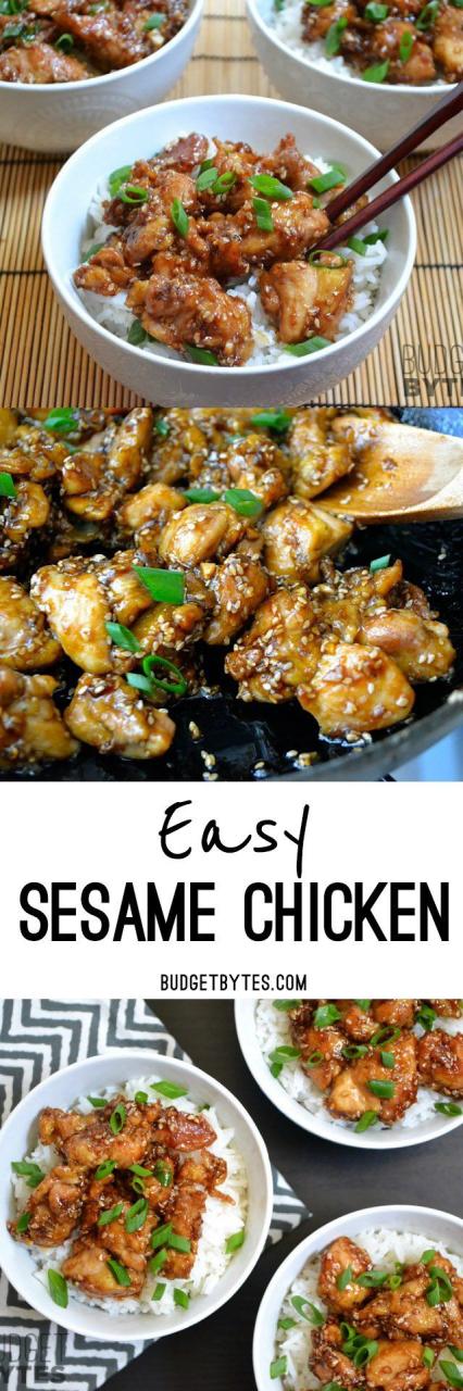 Budget Bytes Sesame Chicken