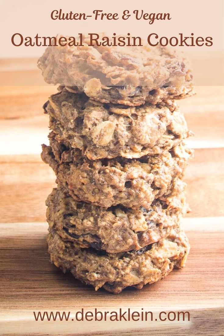 Vegan Oatmeal Raisin Cookies 3 Ingredients