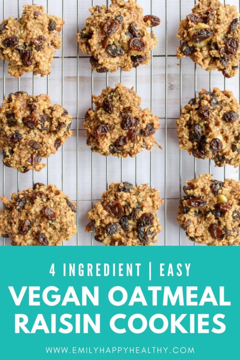 Vegan Oatmeal Raisin Cookies Healthy