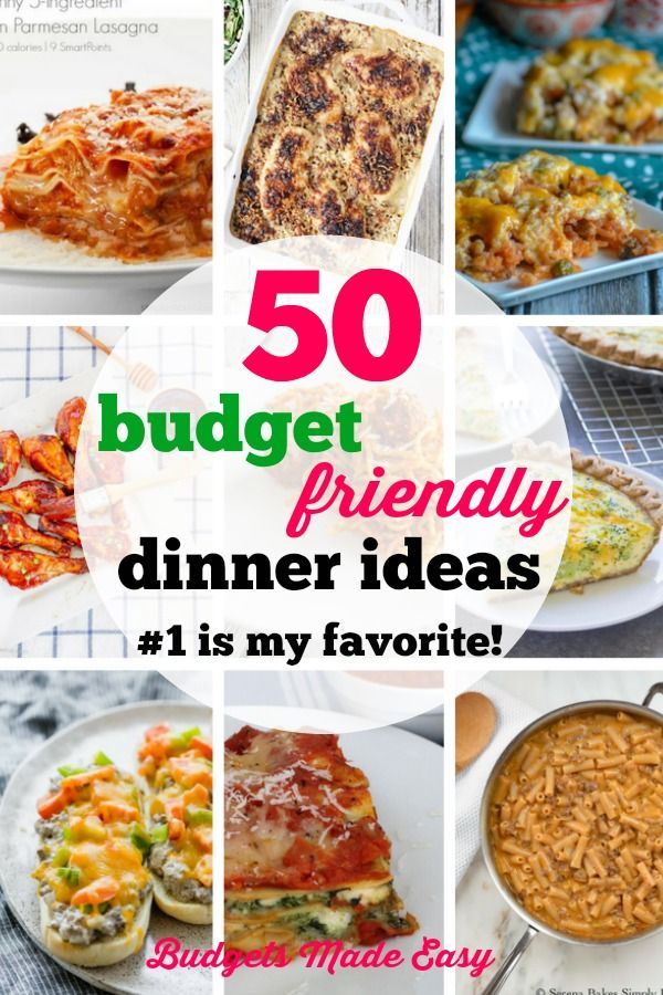 Cheap Dinners On A Budget