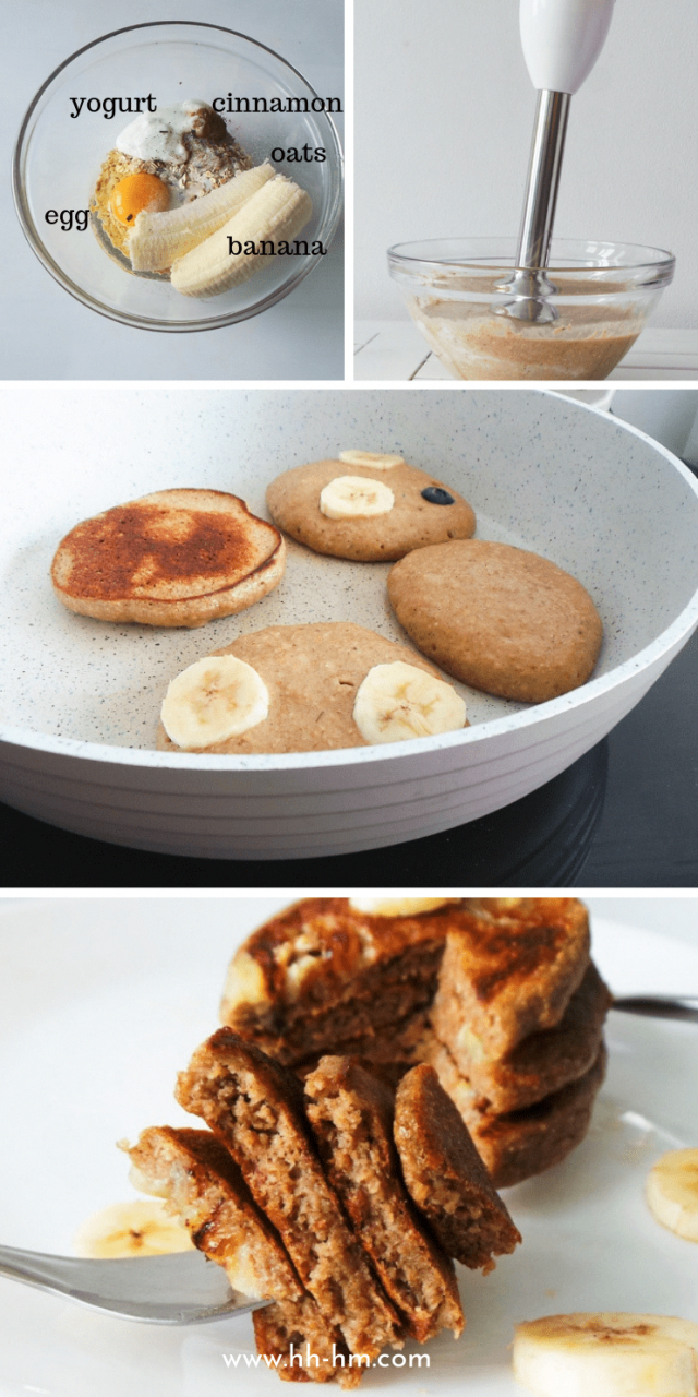 Banana Oatmeal Pancakes Without Eggs