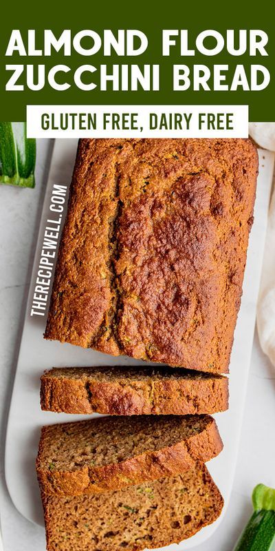 Healthy Zucchini Bread Almond Flour