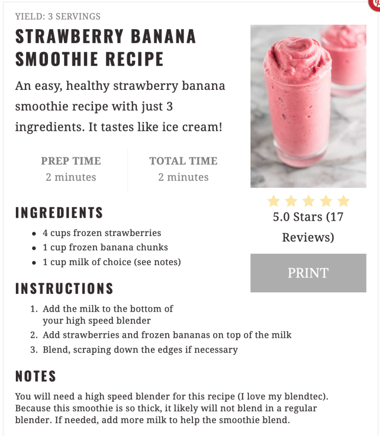 Healthy Smoothie Recipes