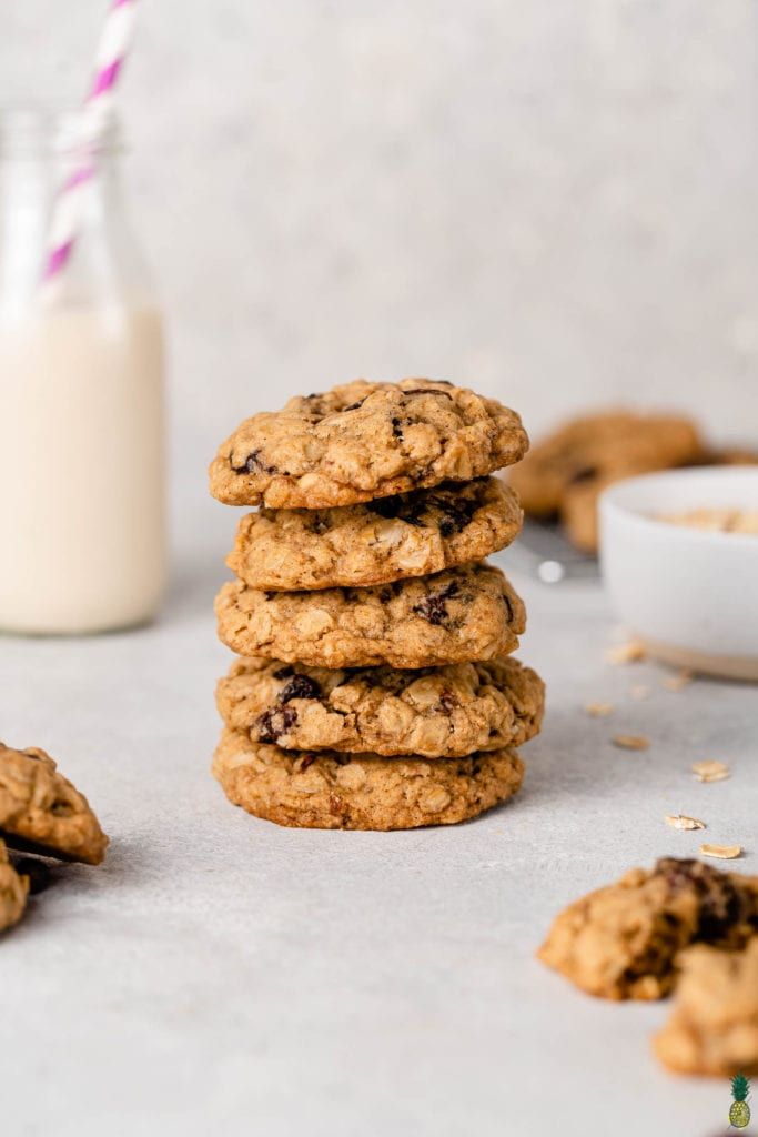 Vegan Oatmeal Raisin Cookies No Butter