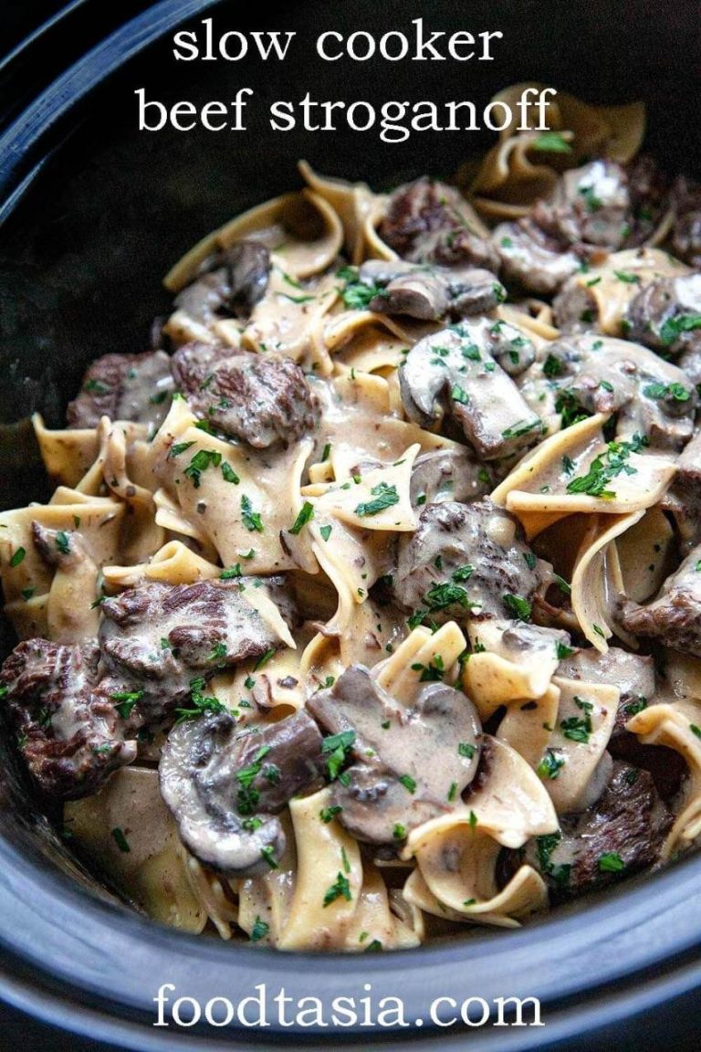 Slow Cooker Beef Stroganoff