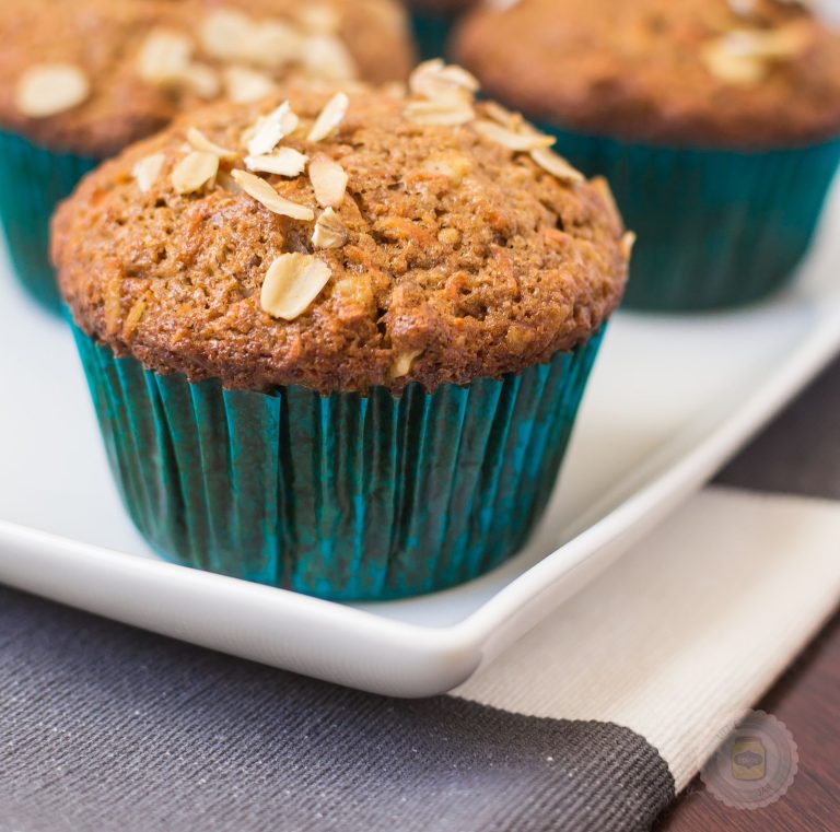 Healthy Carrot Cake Muffins