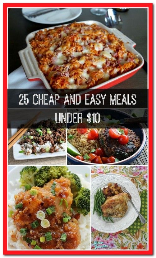 Easy Fast Cheap Dinners