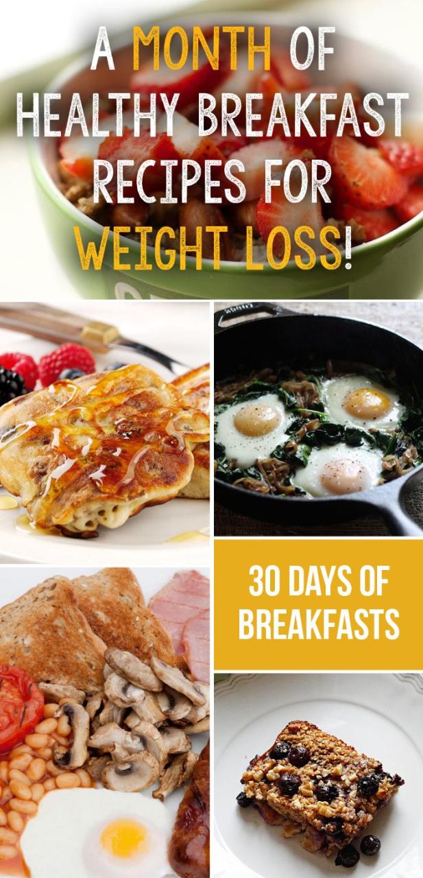 Healthy Recipes For Weight Loss Breakfast