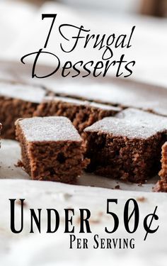 Budget Dessert Recipes