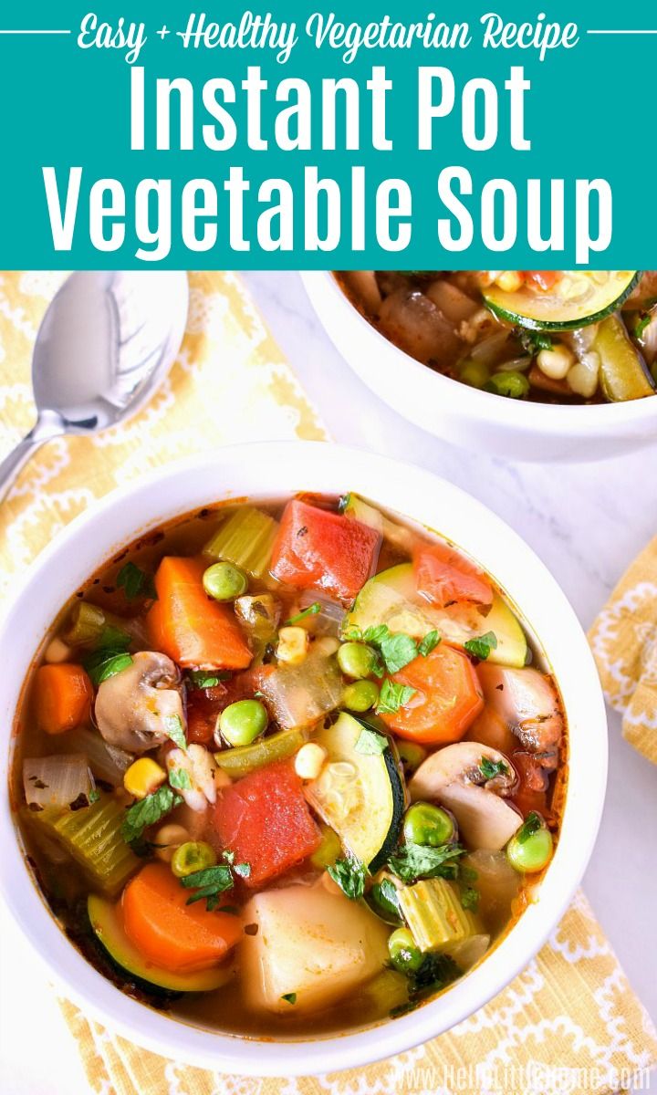 Healthy Vegan Instant Pot Soup Recipes