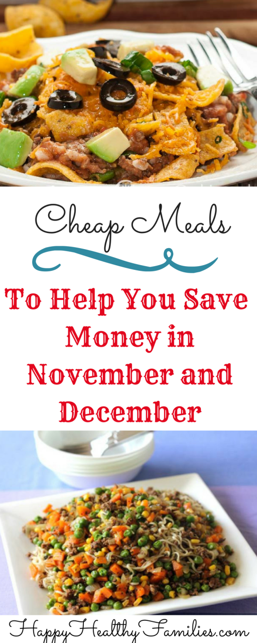 Healthy Family Dinners On A Budget