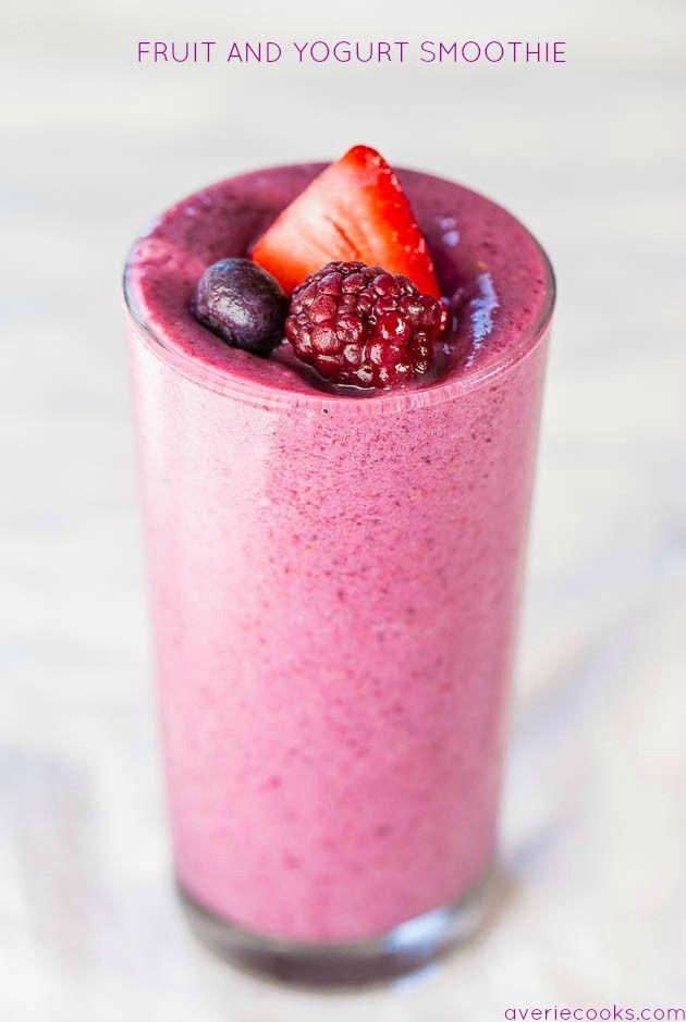 Basic Smoothie Recipe With Yogurt