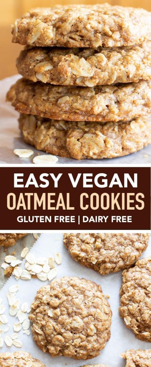 Vegan Oatmeal Cookies Banana Applesauce