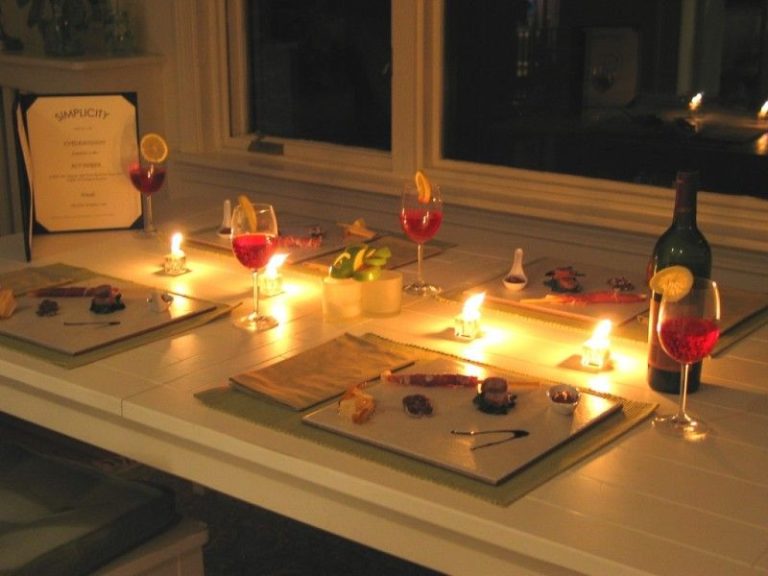 Candle Light Dinner Ideas For Two At Home