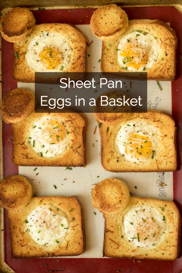 Breakfast Idea With Bread And Eggs