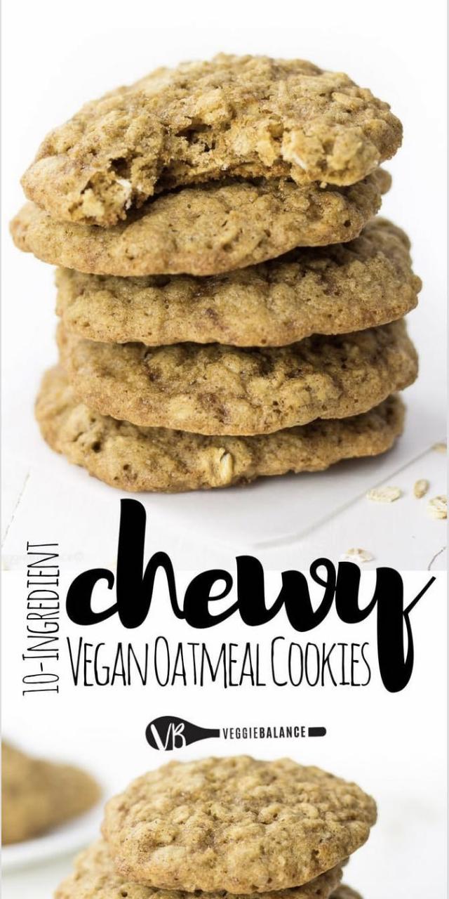 Healthy Vegan Oatmeal Cookies Applesauce