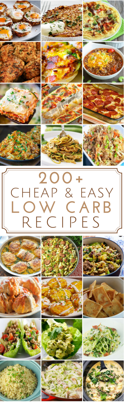 Low Fat Low Carb Meals On A Budget