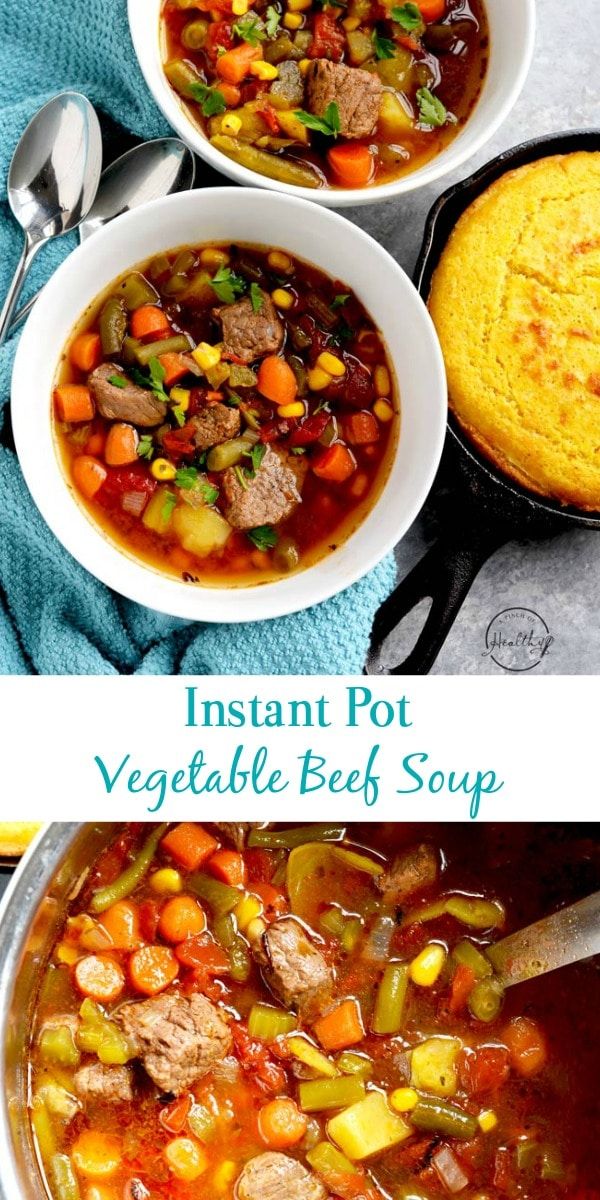 Healthy Beef Vegetable Soup Instant Pot