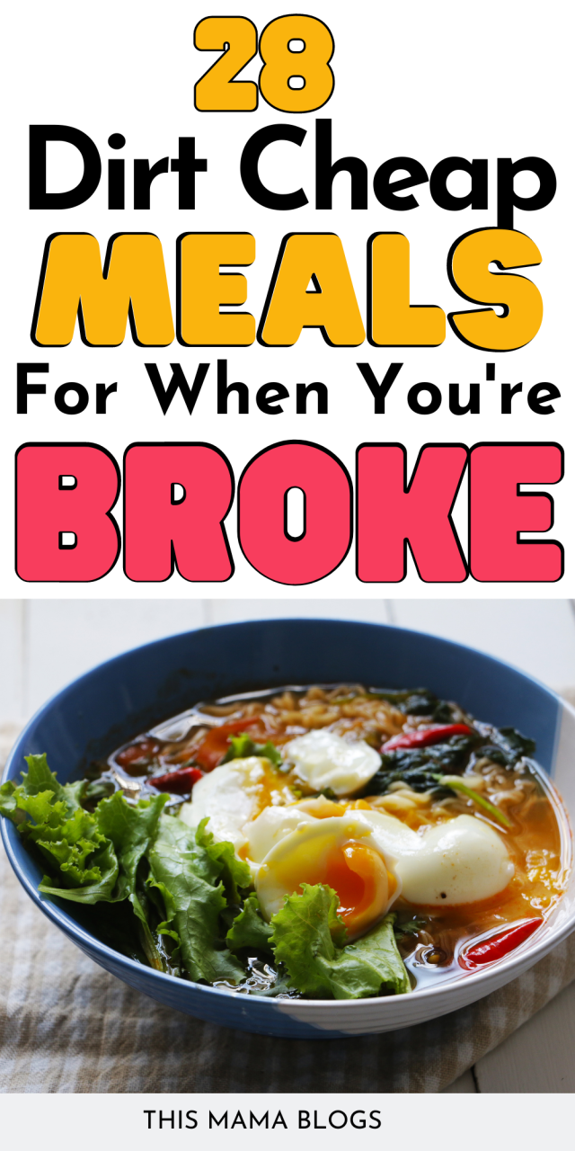 Filling Meals On A Budget