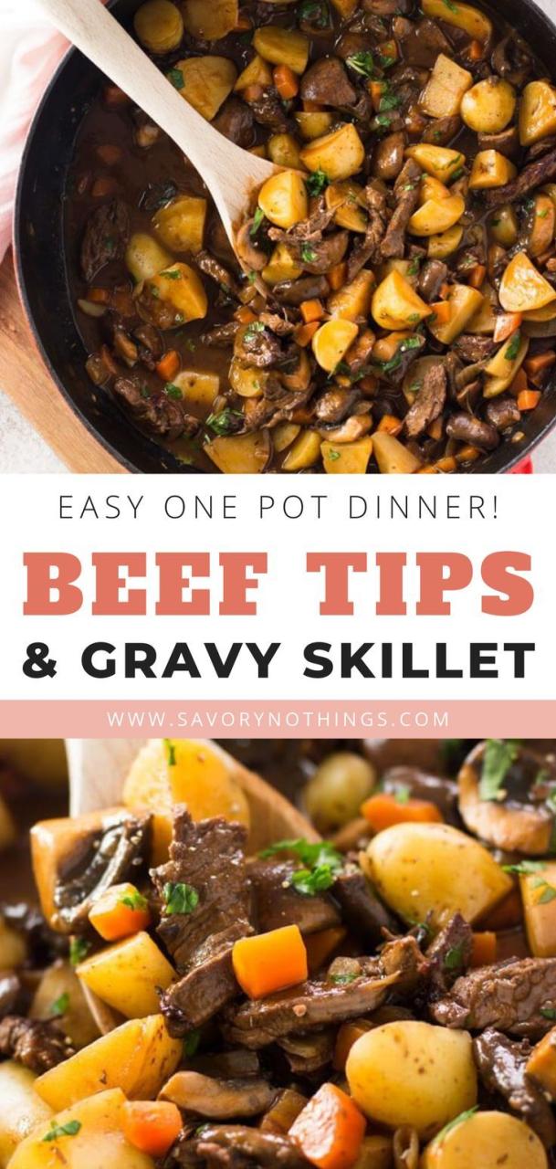 How To Cook Beef Tips In Skillet